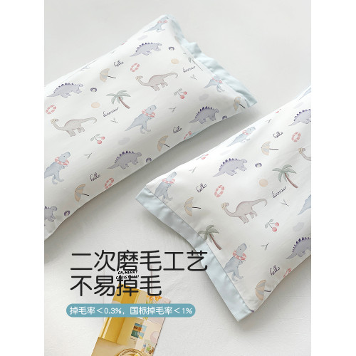 A類卡通全棉磨毛枕套兒童枕罩純棉寶寶乳膠枕頭套保暖枕芯套冬季