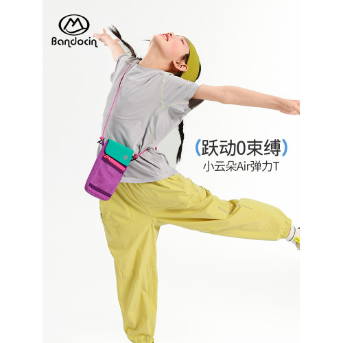 半度閒女童夏季短袖t恤速乾衣洋氣2025新款兒童夏裝輕薄運動上衣