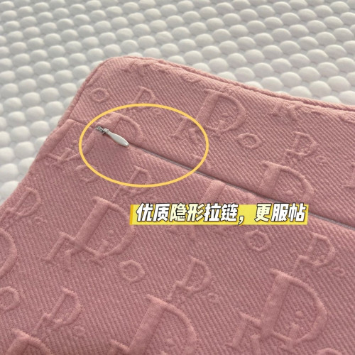 皮皮睏了A類純棉雙面兩用記憶棉蝶形枕套隱形拉鍊針織親膚有彈力