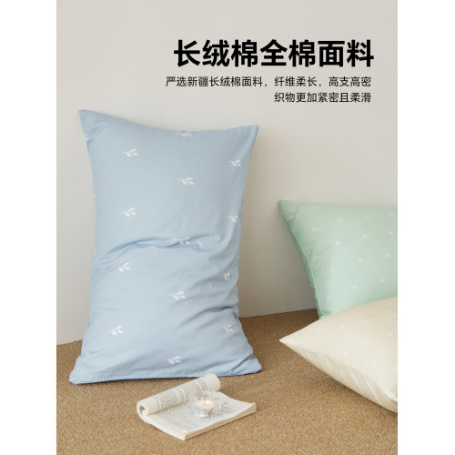 五星級酒店專用高檔全棉印花枕套純棉枕頭套單個48cmX74cm一對拍2