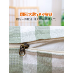 特厚純棉老粗布涼蓆枕套單人枕頭套48x74大中號一對裝全棉40x60