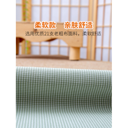 特厚純棉老粗布涼蓆枕套單人枕頭套48x74大中號一對裝全棉40x60