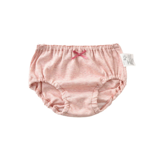 3條裝出口日系女童內褲 彈力羅紋純棉兒童麵包褲女孩寶寶三角褲