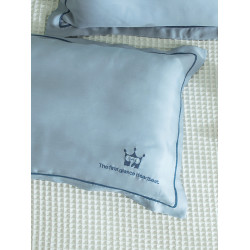 米蘇60s天絲兒童枕頭套刺綉冰絲乳膠枕套40x60學生寶寶30x50單個