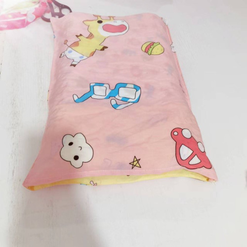 不加拉鍊信封式棉綢人造棉幼兒園嬰兒寶寶兒童枕套抱枕套靠枕套