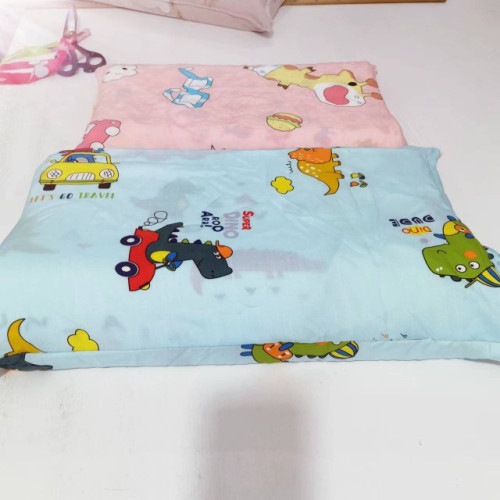 不加拉鍊信封式棉綢人造棉幼兒園嬰兒寶寶兒童枕套抱枕套靠枕套