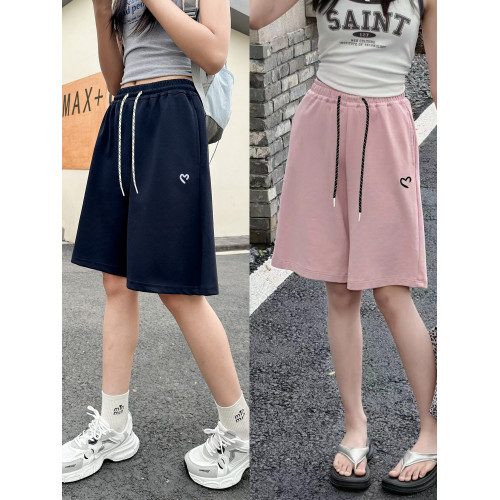 女童短褲外穿夏裝2025新款洋氣中大童純棉五分運動褲中褲初中生潮