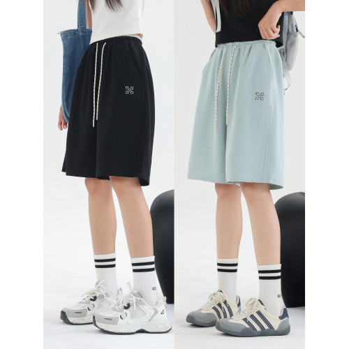 女童短褲外穿夏裝2025新款洋氣中大童純棉五分運動褲中褲初中生潮