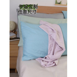夏日竹纖維枕套涼感單人雙人夫妻48x74cm枕套單個純色透氣可機洗