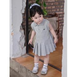英國Next Kiss女童polo連衣裙夏季新款洋氣女寶寶公主裙周嵗禮服