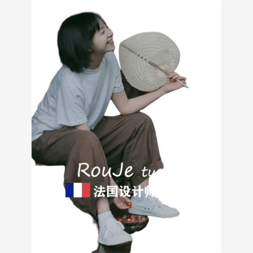 Rouje tusse棉麻褲子女夏亞麻休閒褲燈籠褲蘿蔔褲日系森系濶腿褲