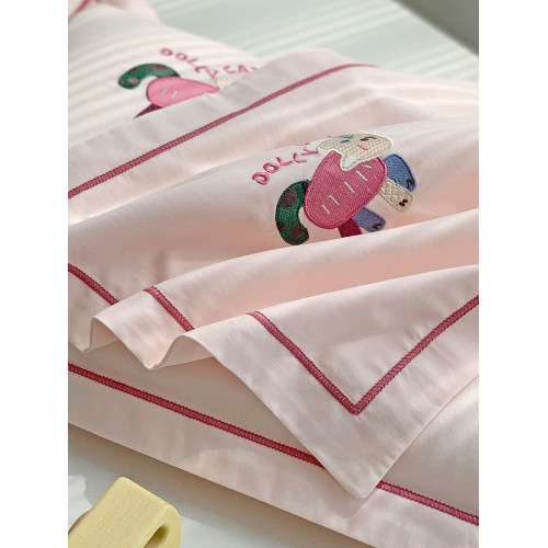 A類100支純棉磨毛兒童小枕套30*50卡通40×60全棉枕頭套幼兒園