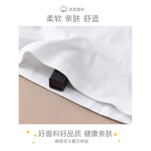 兒童純色短袖polo衫男女童純棉校服內搭寶寶夏季T恤幼兒園演出服