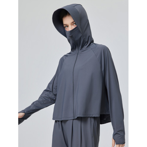 UVBANANA連帽披肩防曬衣女夏防紫外線大帽簷遮陽冰感透氣防曬服薄