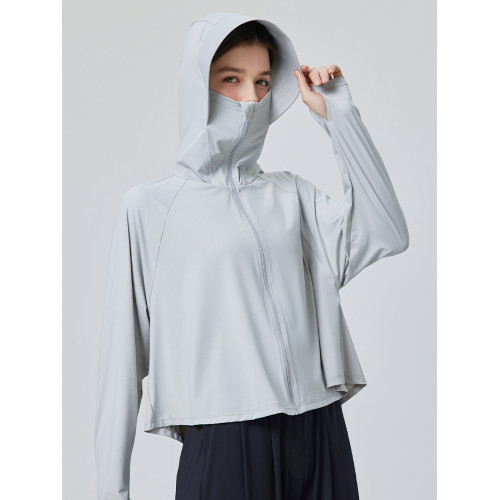 UVBANANA連帽披肩防曬衣女夏防紫外線大帽簷遮陽冰感透氣防曬服薄