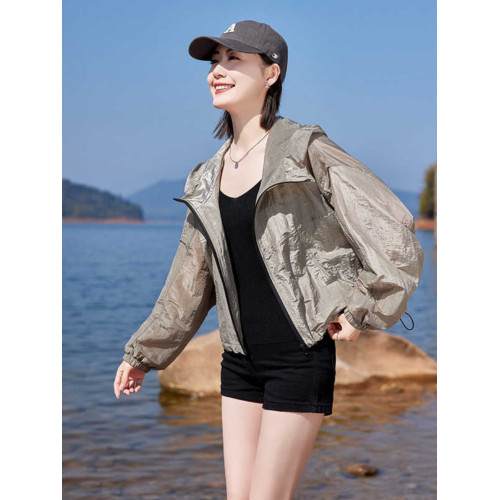 戶外防曬衣女款2025新款夏季輕薄透氣減齡時尚小個子防曬服短外套