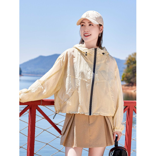 戶外防曬衣女款2025新款夏季輕薄透氣減齡時尚小個子防曬服短外套