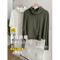 焦牌平替冰絲膚感輕薄防曬衣女黑膠大帽簷鬭篷防曬服防紫外線外穿