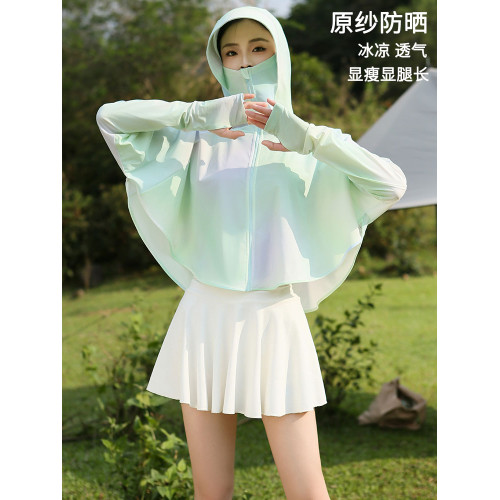 原紗防曬衣女款2025新款夏季透氣防紫外線戶外冰絲防曬服外套薄款