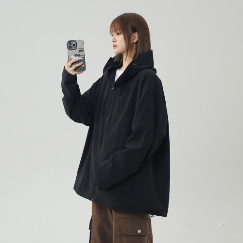 minette夏季透氣女防曬衣寬松連帽薄款冰絲涼感防紫外線upf50外套