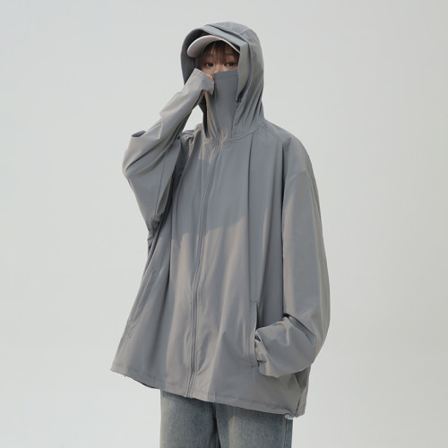 minette夏季透氣女防曬衣寬松連帽薄款冰絲涼感防紫外線upf50外套