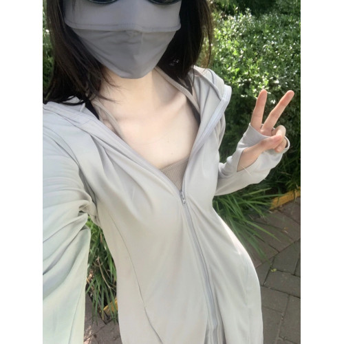 長款冰絲防曬衣外套女2024年夏季新款寬松休閒百搭戶外薄款防曬服