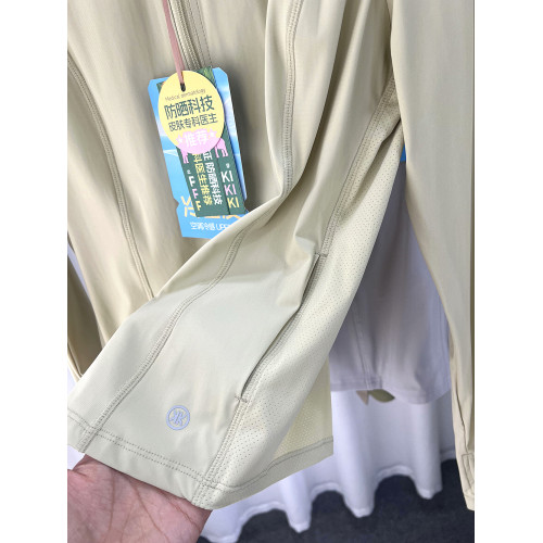 POPOKI 小蠻腰修身顯瘦防紫外線透氣短款原紗UPF50+防曬衣女5950