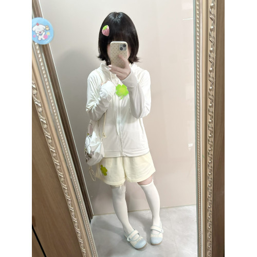 NEMU-原創幸運四葉草防曬衣春夏外套日系宅萌古早風女兒服宅宅萌