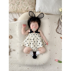 嬰兒7衣服夏裝哈衣3公主裙8連體包屁衣9個月5夏季女寶裙子6連衣裙