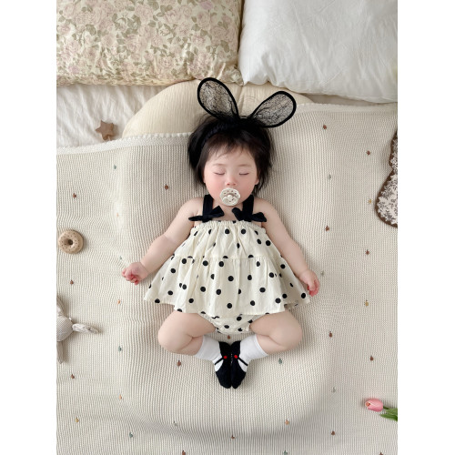 嬰兒7衣服夏裝哈衣3公主裙8連體包屁衣9個月5夏季女寶裙子6連衣裙