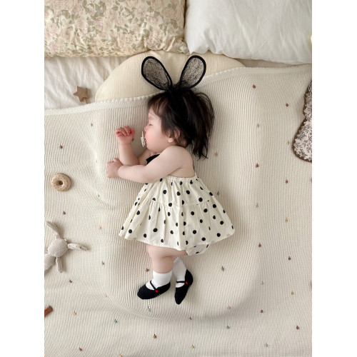 嬰兒7衣服夏裝哈衣3公主裙8連體包屁衣9個月5夏季女寶裙子6連衣裙