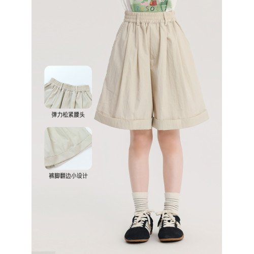 布丁哈魯童裝夏裝女童洋氣短褲子2026夏季新款兒童百搭休閒五分褲