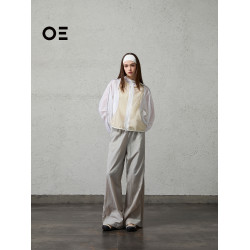 ORGANIC EMOTION 撞色女士短款防曬服新款防曬衣百搭連帽外套OE