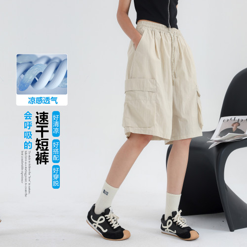 女童褲子夏短褲薄款2025新款洋氣中大童五分工裝褲外穿夏裝超好看