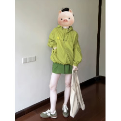 原野空間夏季薄款清涼防曬衣女寬松戶外日系工裝連帽防曬服外套潮
