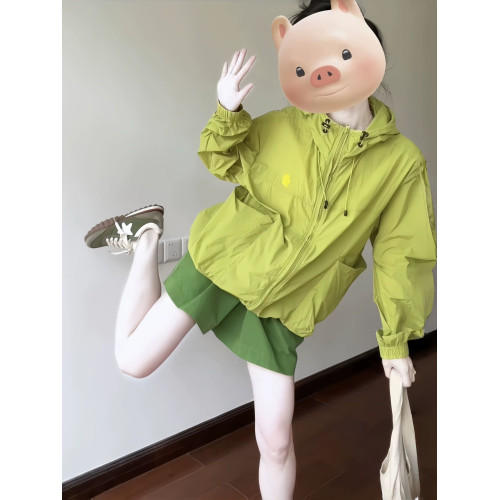 原野空間夏季薄款清涼防曬衣女寬松戶外日系工裝連帽防曬服外套潮