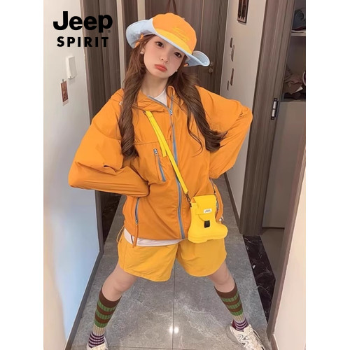 吉普JEEP多巴胺防曬衣女夏季輕薄款防紫外線速乾超好看騎行服外套 吉普JEEP多巴胺防曬衣女夏季輕薄款防紫外線速乾超好看騎行服外套