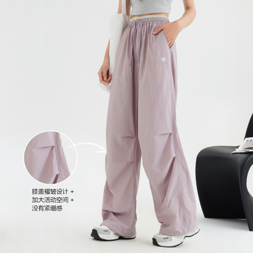 女童工裝褲夏薄款防蚊褲2025新款洋氣青少年寬松速乾褲女大童褲子