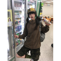 夏季防曬衣女2025新款美式復古寬松百搭輕薄透氣防紫外線防曬服潮