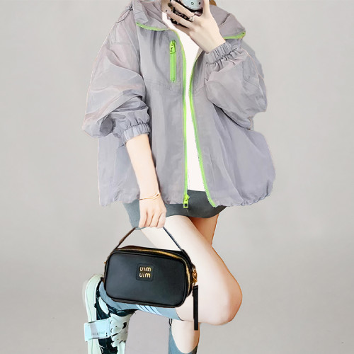 克萊因防紫外線風衣外套女夏季2025新款超好看爆款獨特漂亮防曬衣