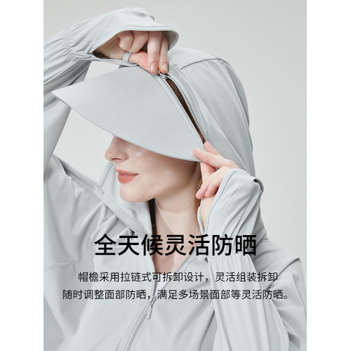 UVBANANA防曬面罩大帽簷披肩防曬衣女夏防紫外線遮陽防曬服薄外套