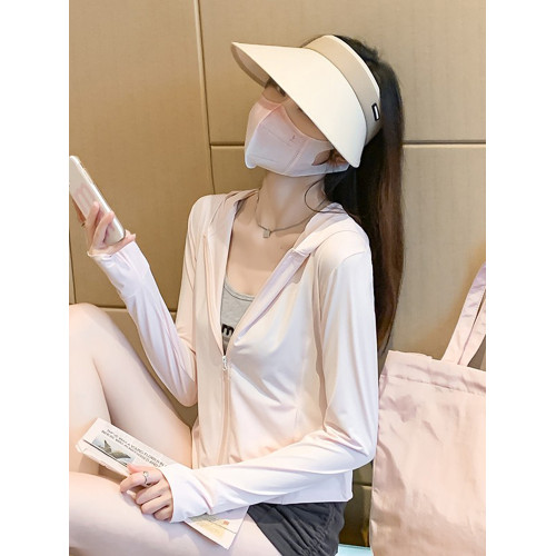 冰絲防曬衣女款2025年新款開衫外套防紫外線修身防曬服上衣潮夏季