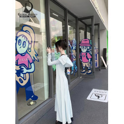 德國GFS全身防曬衣女2024夏季新款透氣戶外防曬裙外套開衫超長款