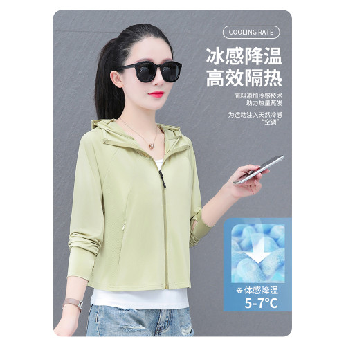 啄木鳥女士鬭篷式防曬衣女款2025新款防紫外線冰絲涼感防曬服短款