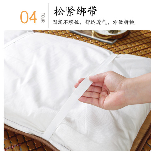 麻將涼蓆枕頭套夏季單人枕墊枕巾枕片竹片夏天款枕套竹蓆
