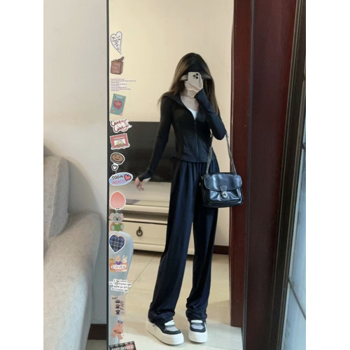 福覔橘旅遊修身防曬衣休閒運動服套裝女2025新款夏季修身兩件套