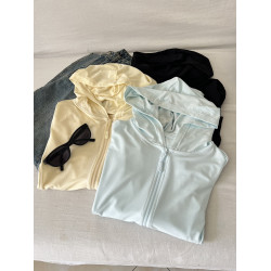 蘭精莫代爾連帽防曬衣女夏季薄款透氣寬松顯瘦防曬服長袖T恤上衣