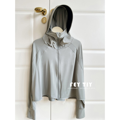 升級版！高倍黑膠帽簷防曬衣UPF50+冰絲透氣防紫外線開衫外套騎行