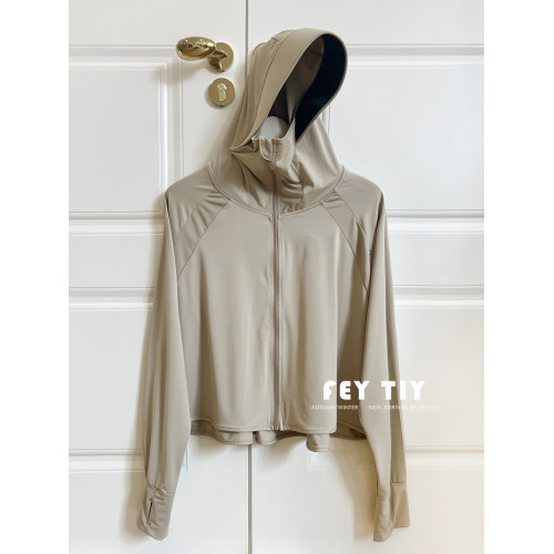 升級版！高倍黑膠帽簷防曬衣UPF50+冰絲透氣防紫外線開衫外套騎行