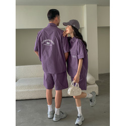 親子裝套裝2025夏季一家三四口短袖短褲兩件套母女裝短袖休閒裝潮